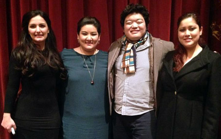 Els premis principals van ser atorgats a la soprano britànica Anna Patalong (2n premi), els cantants coreans Seyoung Park, soprano, i Junghoon Kim, tenor (1r premi ex aequo) i la soprano peruana Ximena Agurto (3r premi). © www.facebook.com/pages/Concurso-de-Canto-Francisco-Viñas/