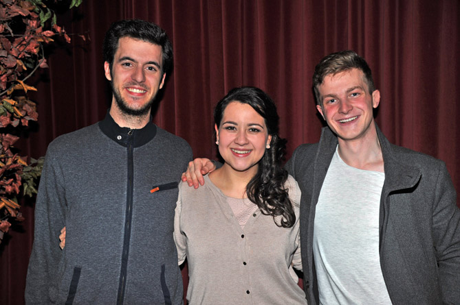 D’esquerra a dreta: Carles Pachón (tercer premi oficial), Adriana González (segon premi oficial) i Petr Nekoranec (primer premi oficial). © Antoni Bofill